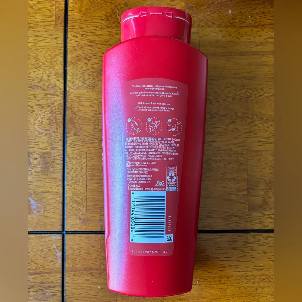 OLD SPICE BEARLOVE BODY WASH 24/7 SHOWER FRESH 709mL/24FL OZ 50% BIGGER